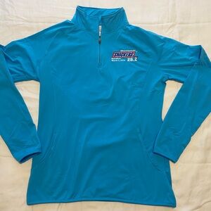 New Women’s 2019 Snickers Marathon Blue Quarter Zip Long Sleeve Pullover size L